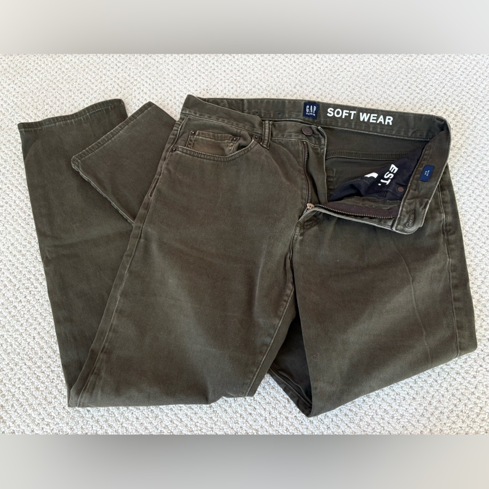 GAP Olive Soft Wear Denim